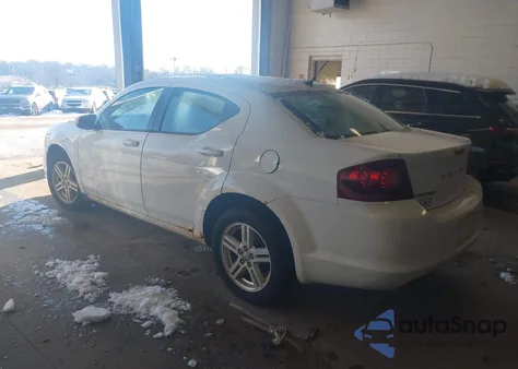 2012 Dodge Avenger Sxt из США, поврежденный, VIN 1C3CDZCBXCN160174